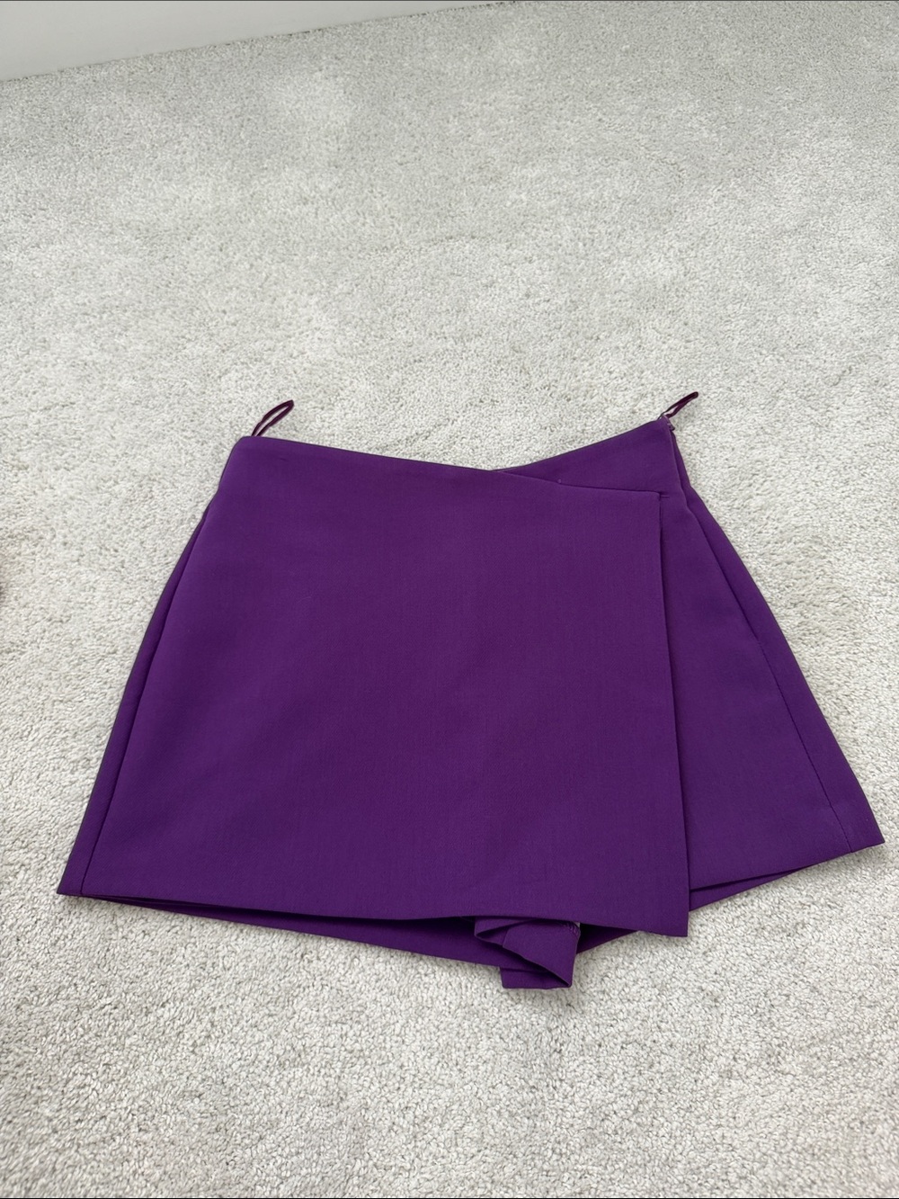 Zara Purple Wrap-Front Skort